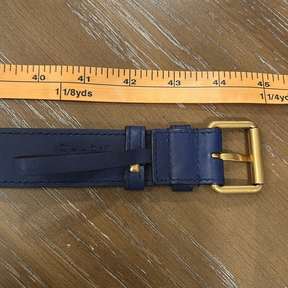 Gucci Waist Pouch Velvet Blue Belt Gg Marmont women's bag - Picture 15 of 15
